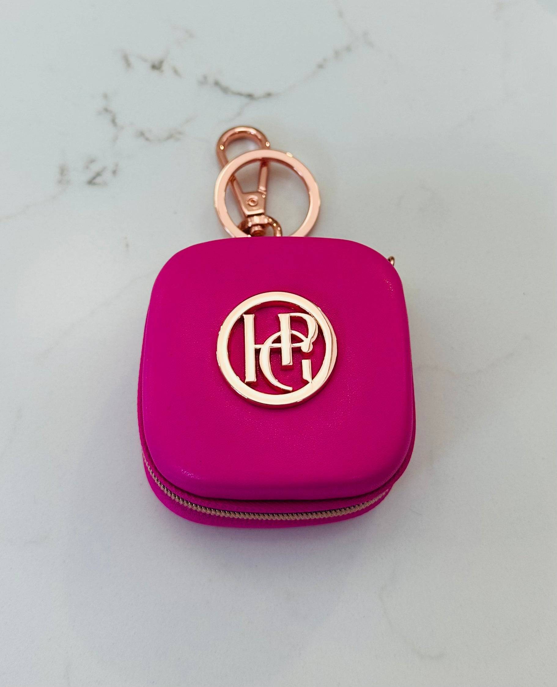 Designer Waste Bag/Treat Bag - Lipstick Pink/Rose Gold