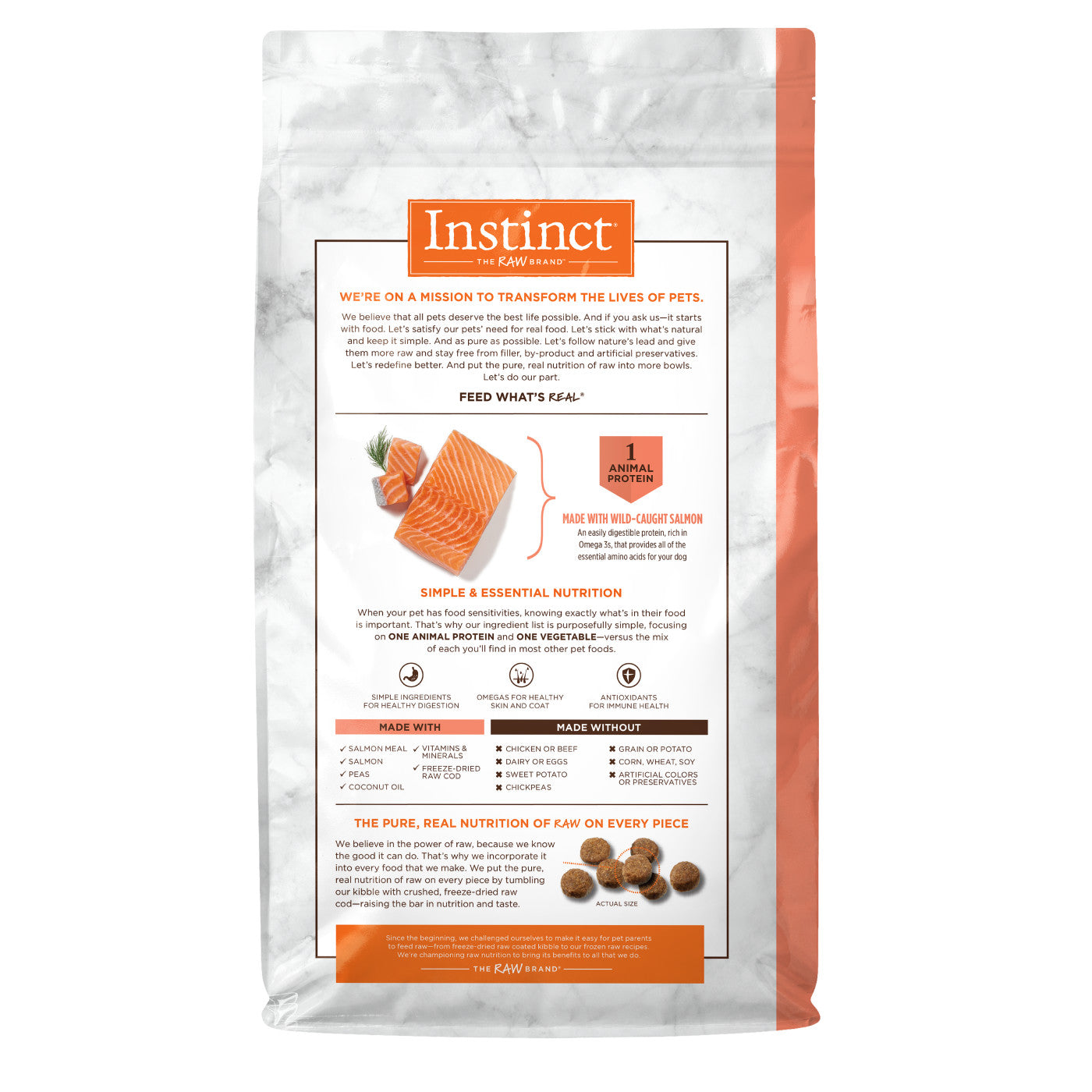 Instinct Adult Limited Ingredient Grain Free Salmon Dry Dog Food (20lb)