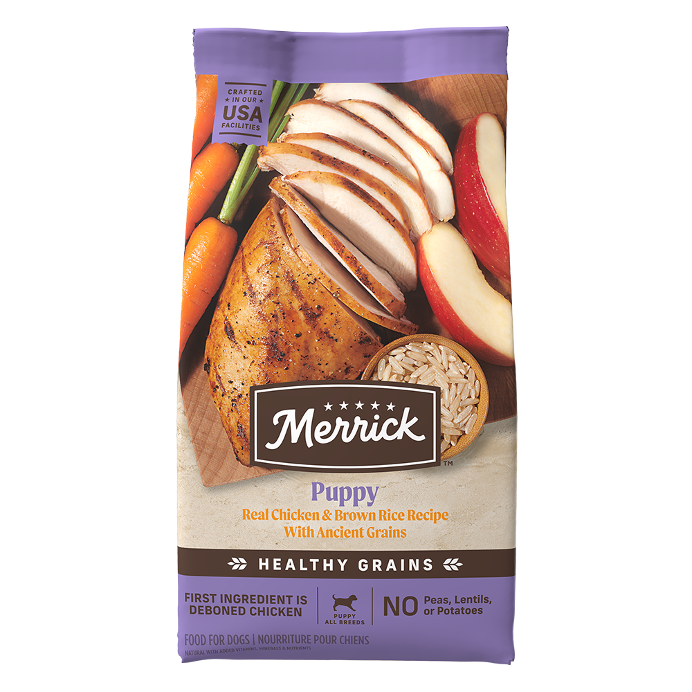 Merrick Classic Healthy Grains Puppy Chicken and Brown Rice Dry Dog Food (4lb)