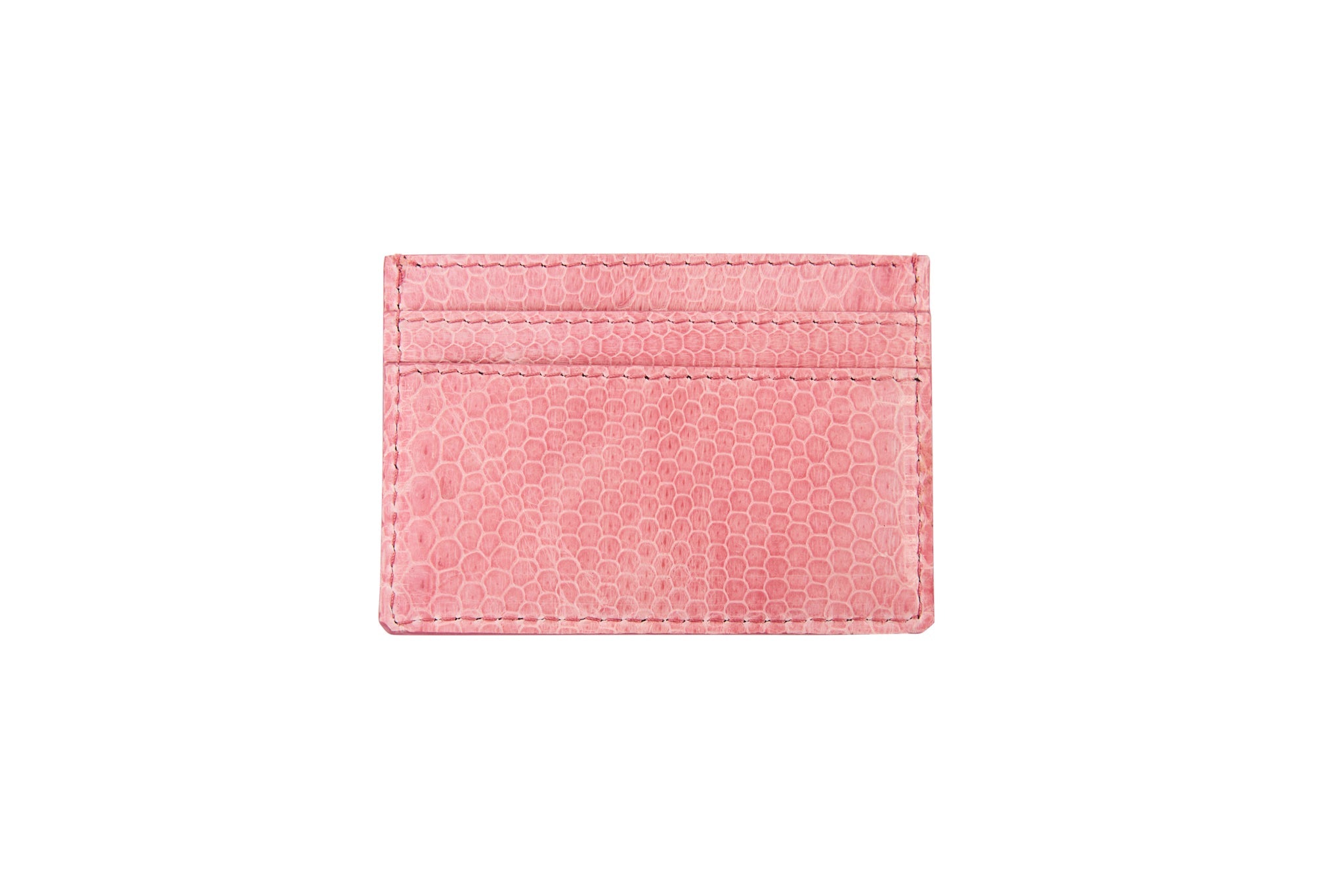 Soft Pink Snake AP Luxury Pet Fashion Double Sided Card Wallet.