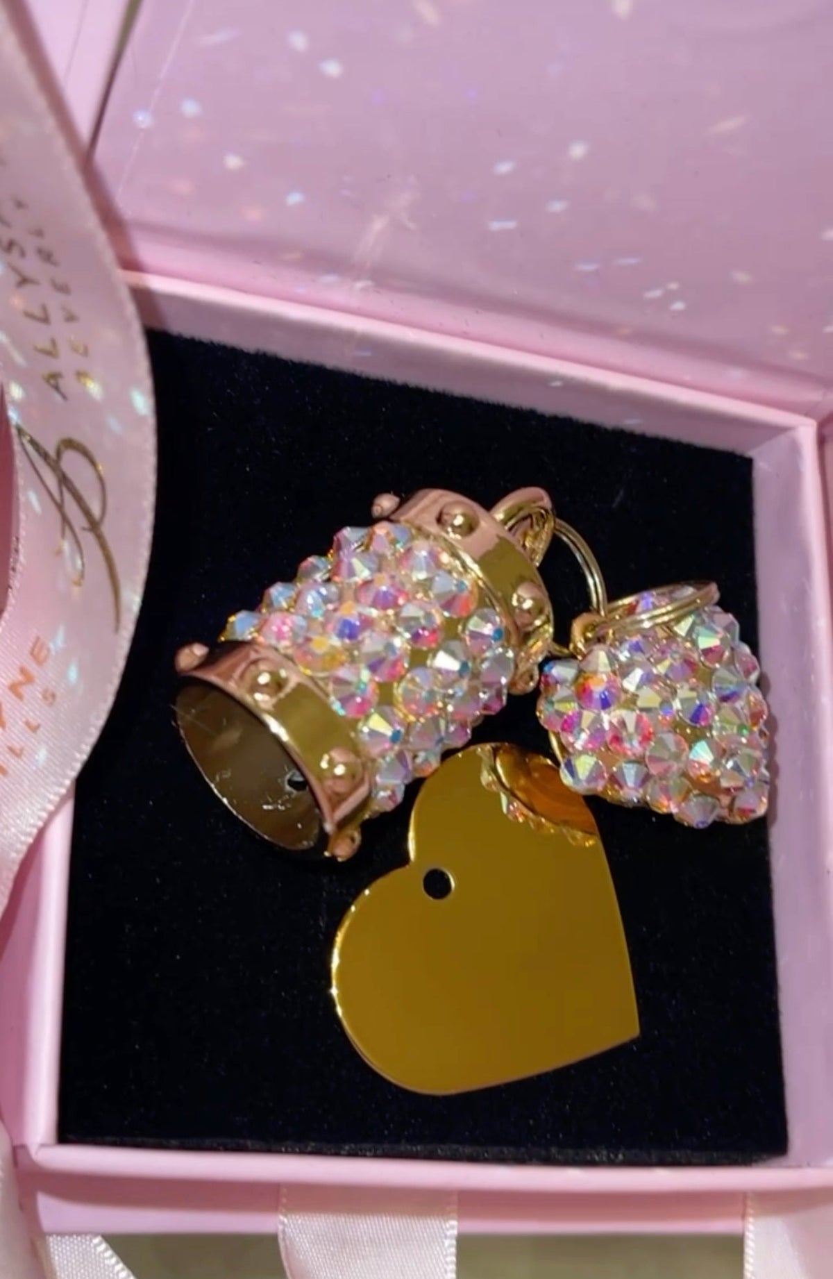 Allysa Payne Set Of 3 Swarovski Crystal Charms