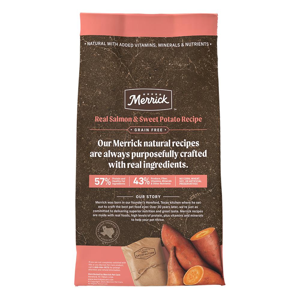 Merrick Grain Free Adult Salmon and Sweet Potato Dog Dry Food