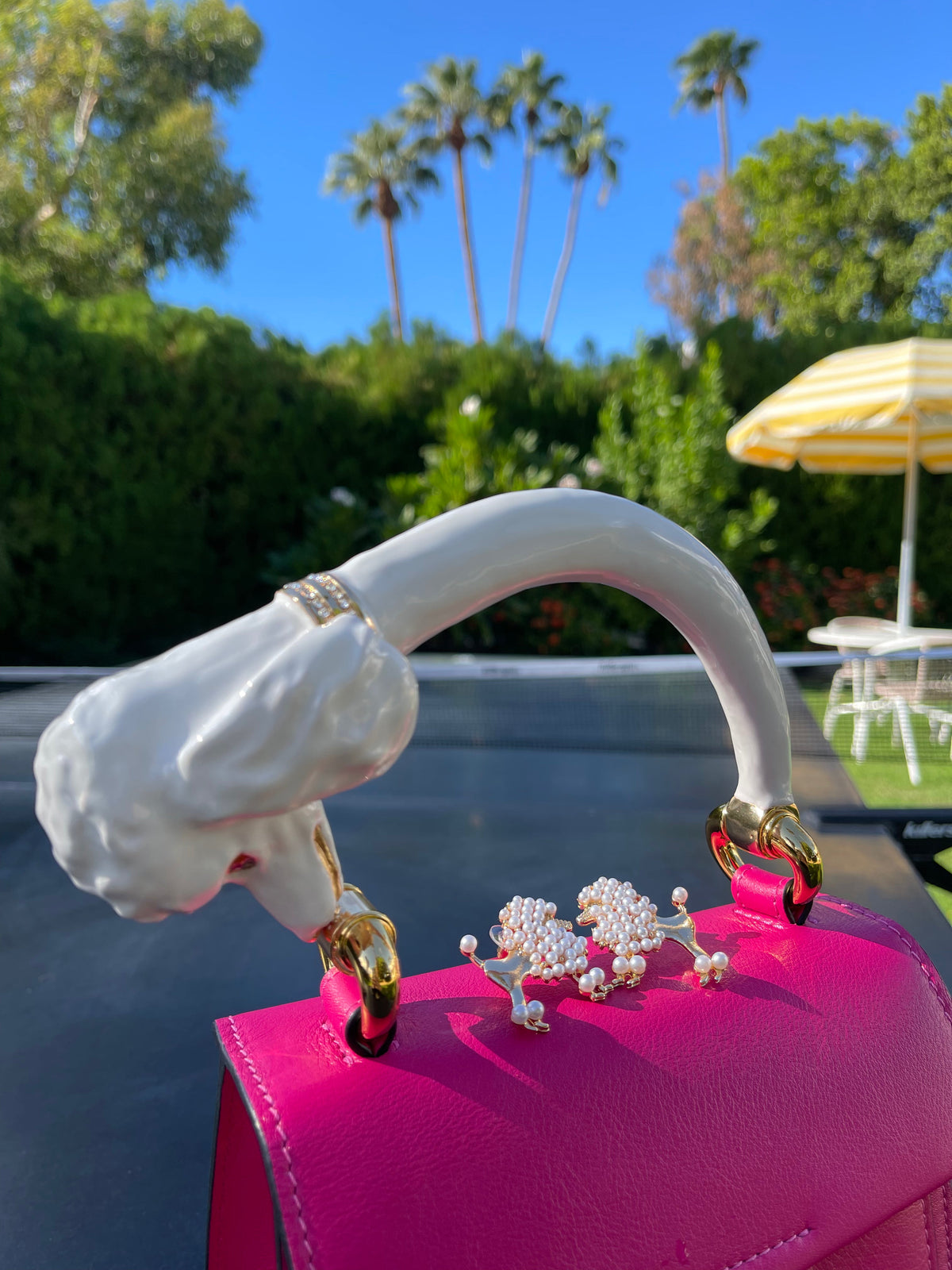 Allysa Payne Pearl Poodle Earrings