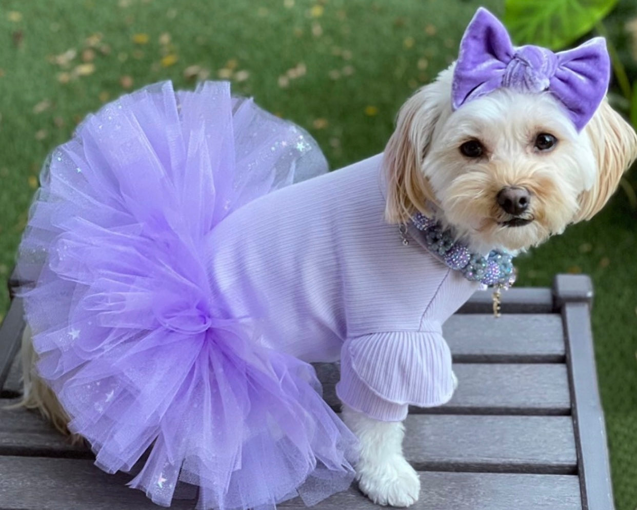 Velvet Knot Bow: Lilac