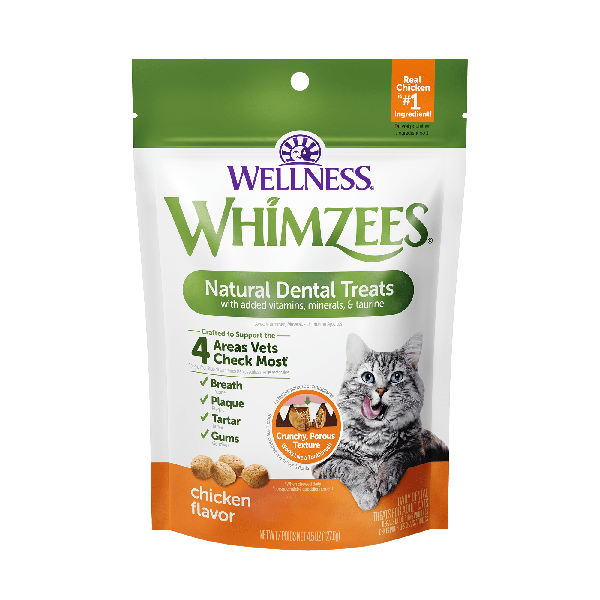 Whimzee Cat Chicken Dental Treats (2oz)