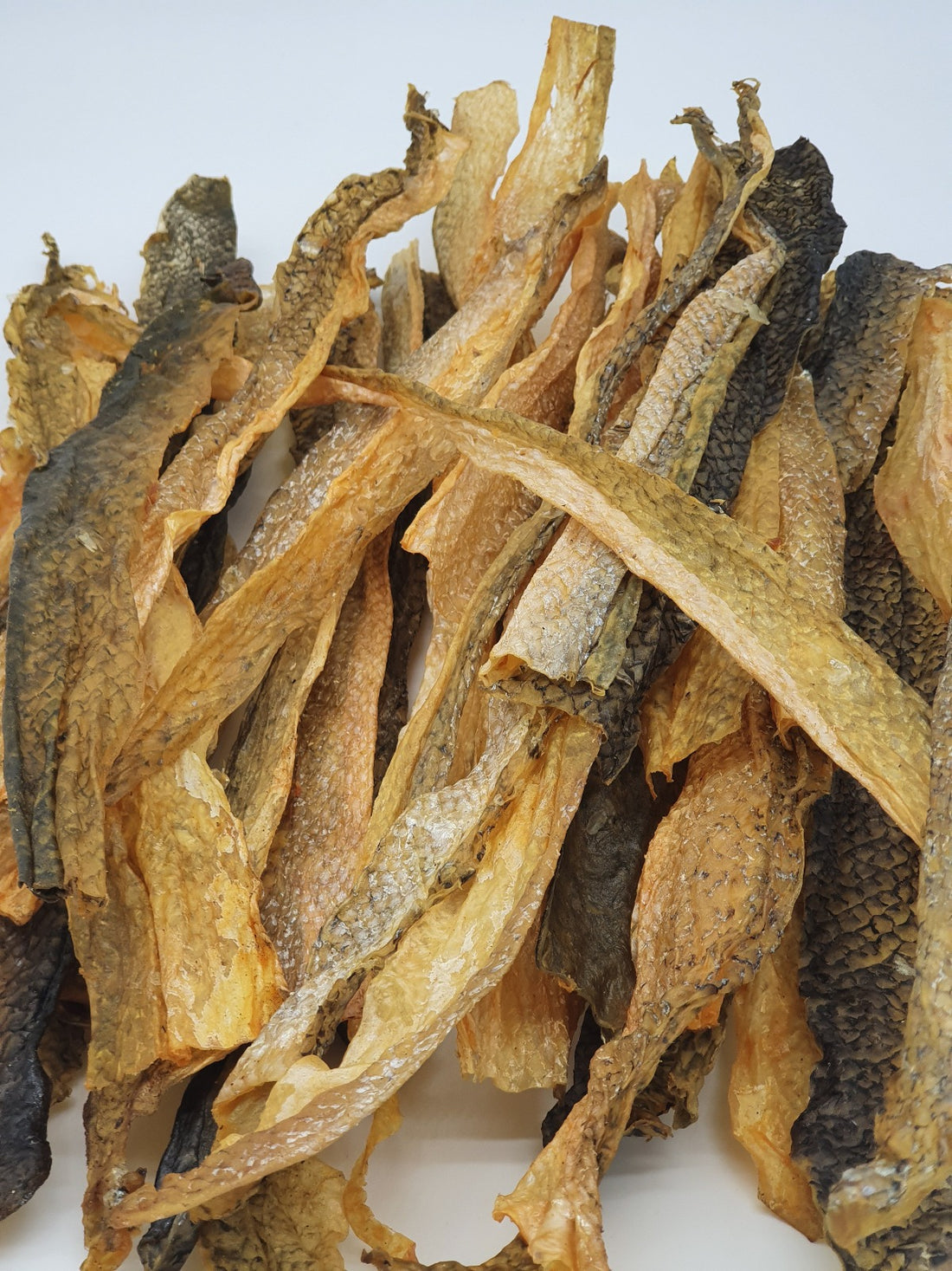 Tickled Pet Salmon Skins Flat Dog Treats (6oz) - HT Animal Supply