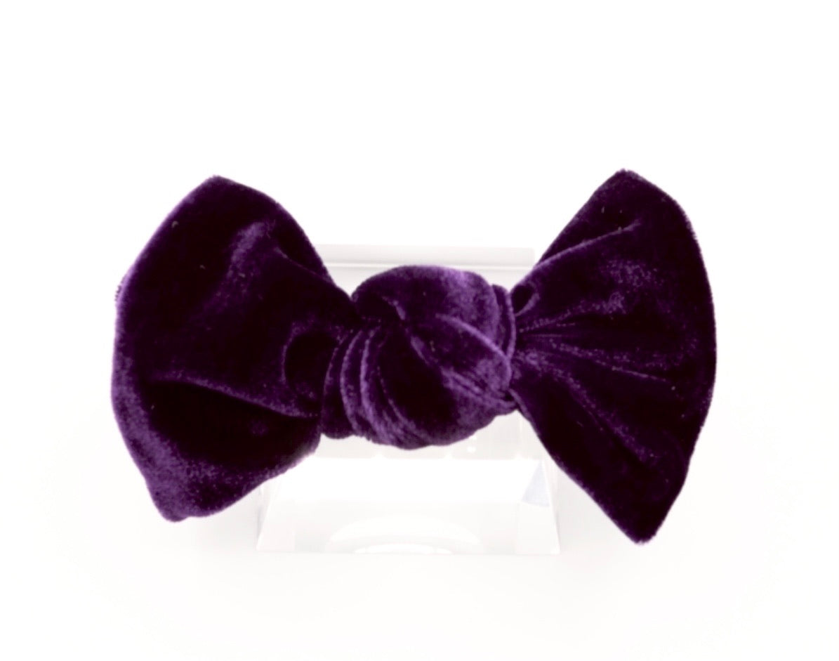 Velvet Knot Bow: Wine