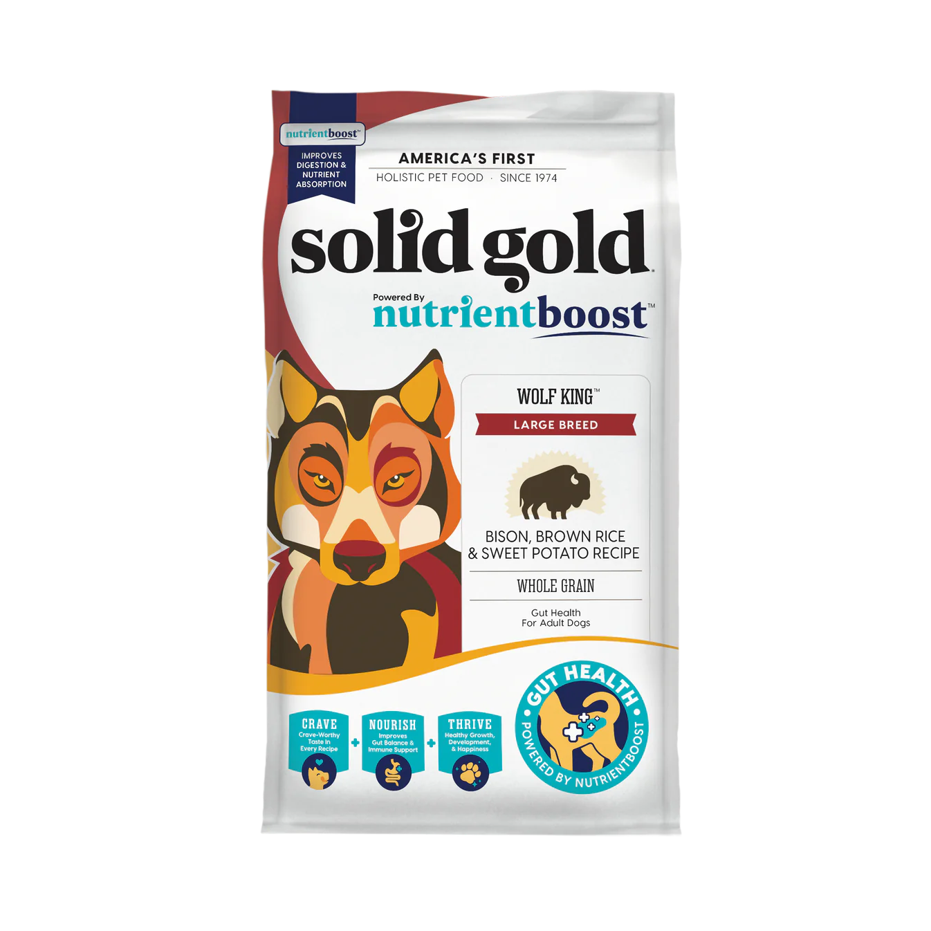 Solid Gold NutrientBoost Wolf King Large Breed Bison Food