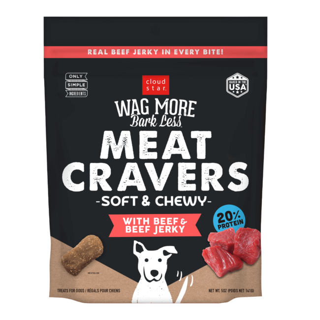 Wagmore Meat Cravers Beef Dog Treats (5oz)