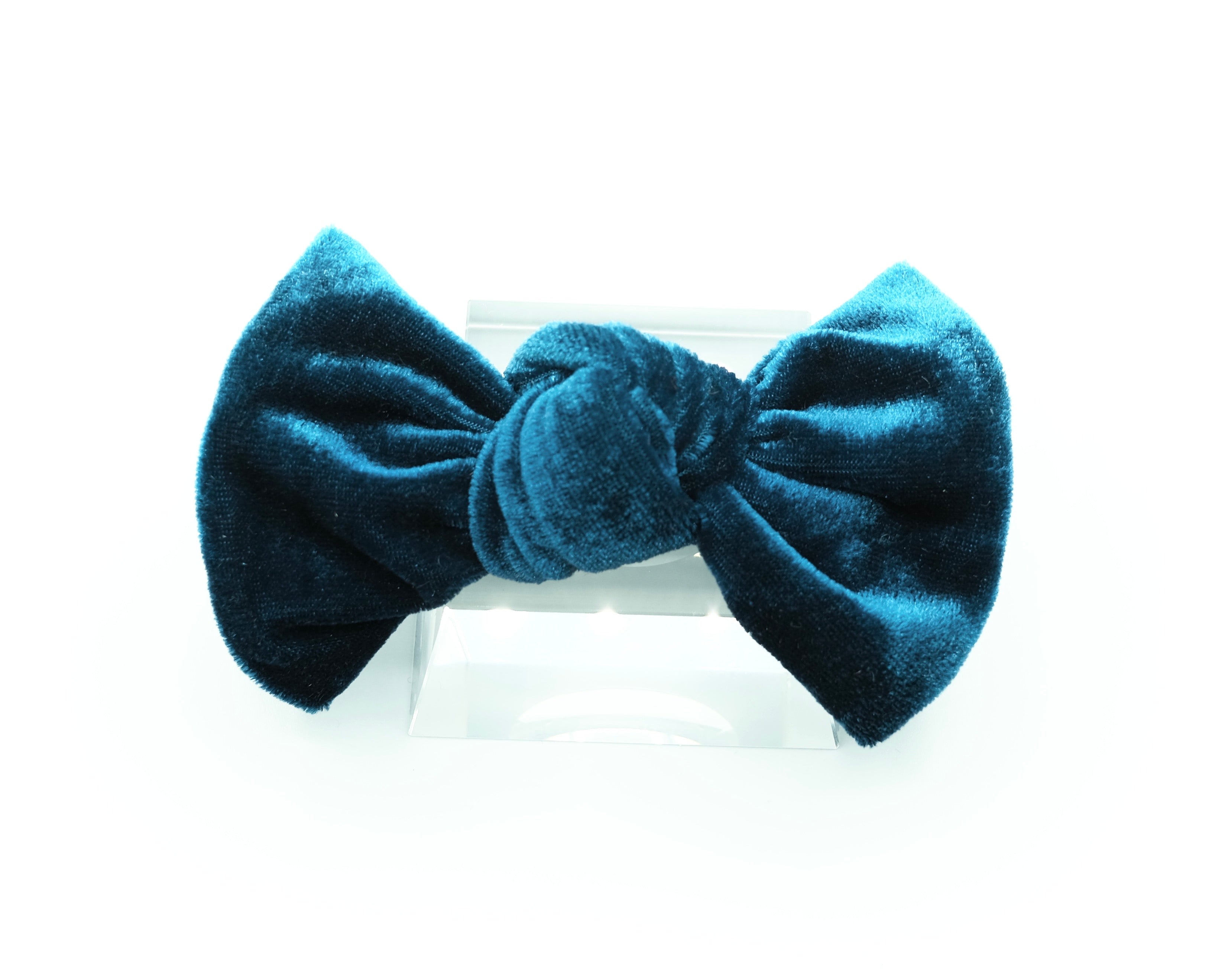 Velvet Knot Bow: Deep Sea