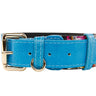 Vegetable Colored Italian Leather With Floral, Scull, Snake Print Italian Leather Classic Collar