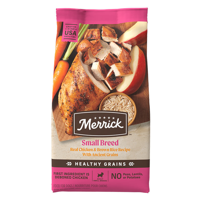 Merrick Small Breed Real Chicken & Brown Rice Recipe Dry Dog Food (12lb)