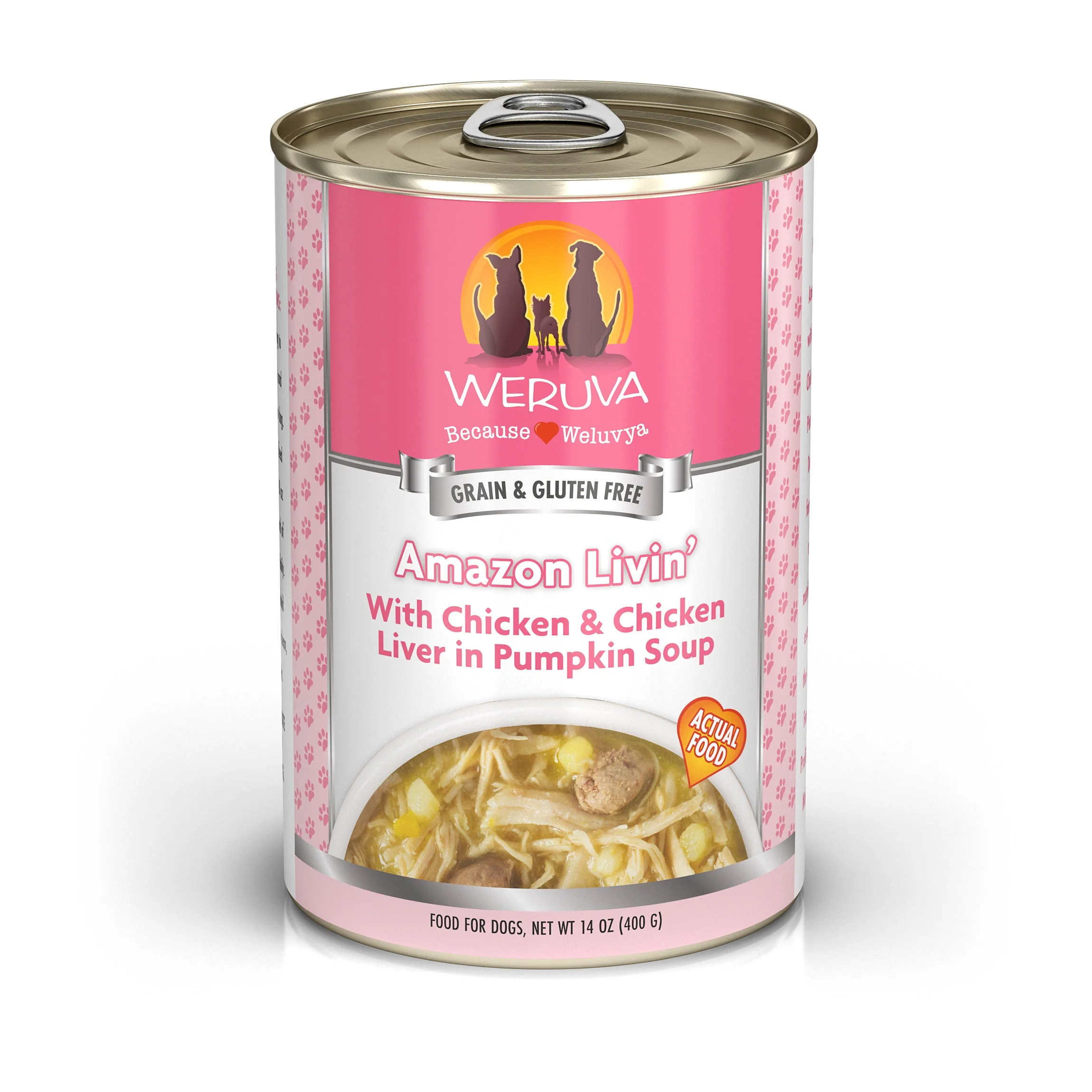 Weruva Amazon Livin Wet Dog Food (14oz)