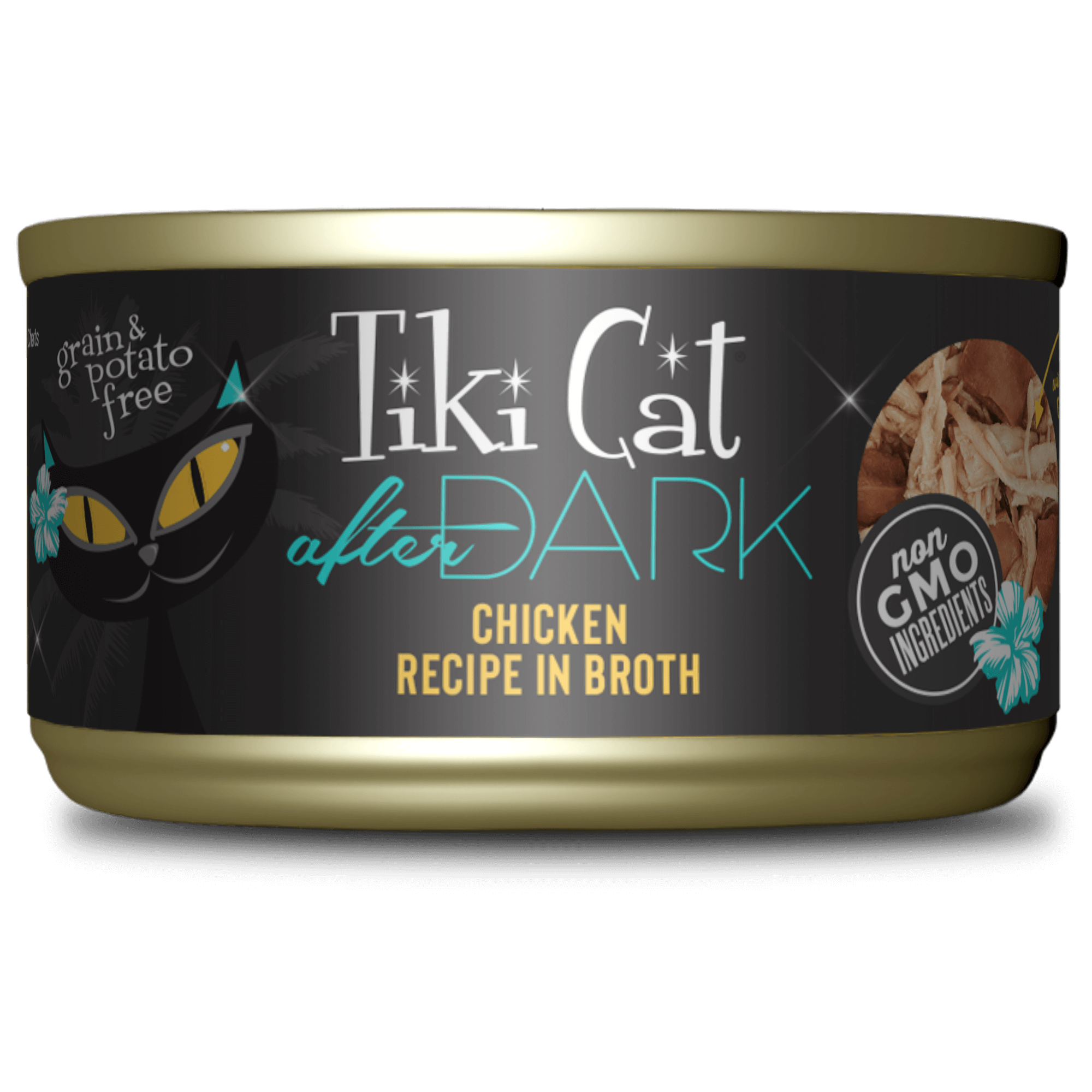 Tikicat Adult After Dark Chicken in Broth (2.8oz)