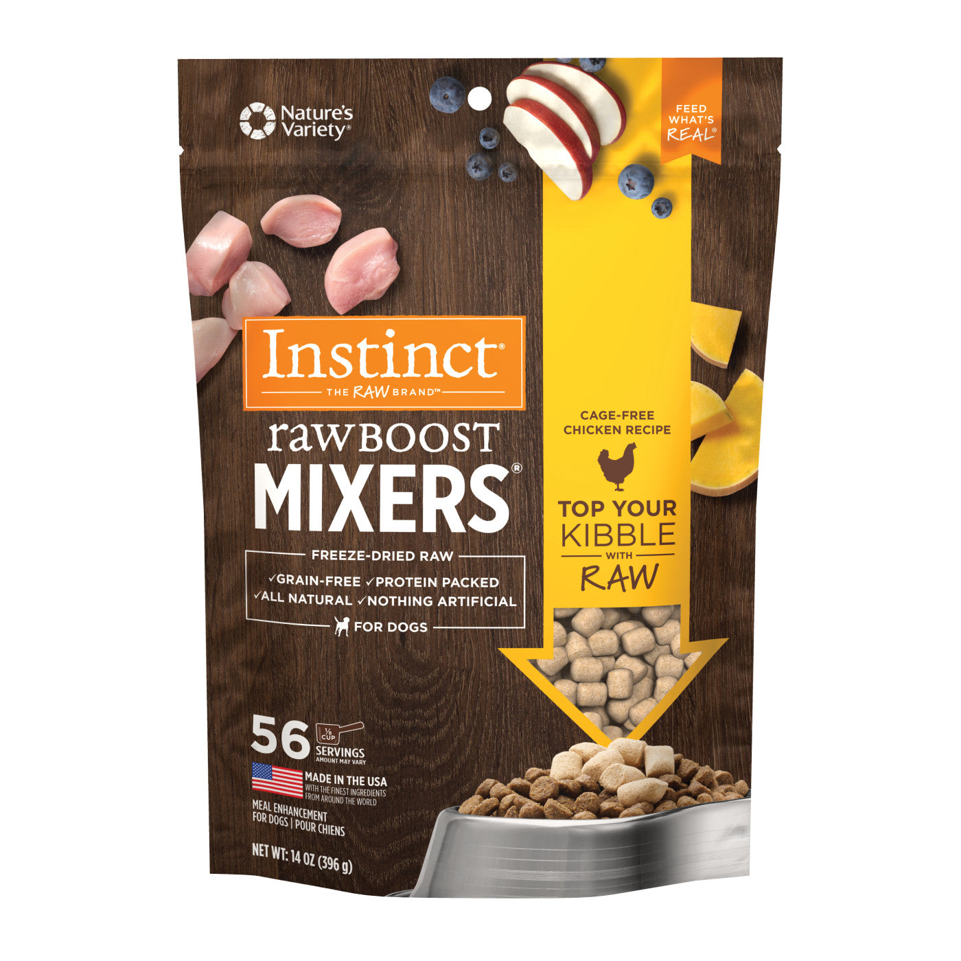 Instinct All Life Stages Raw Boost Freeze Dried Chicken Dog Mixers (6oz)