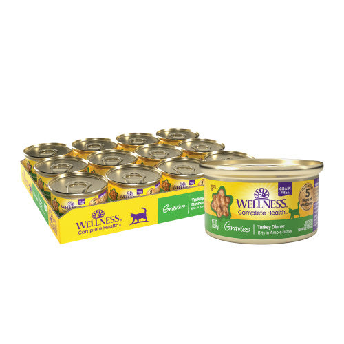 Wellness Complete Health Adult Gravies Turkey Entree Wet Cat Food (5.5oz)