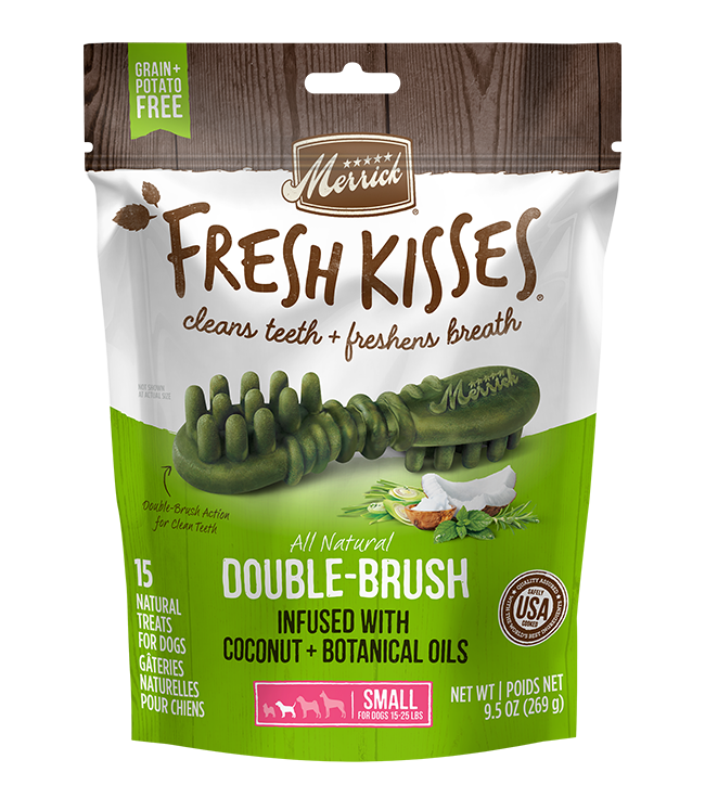 Merrick Fresh Kisses Coconut Dental Treats For Small Dogs (9.5oz) (15Ct)