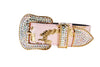 Allysa Payne Soft Pink/Gold Custom Snake Dog Collar With Swarovski Crystal Hardware