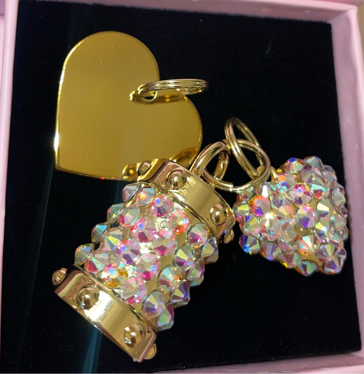 Allysa Payne Set Of 3 Swarovski Crystal Charms