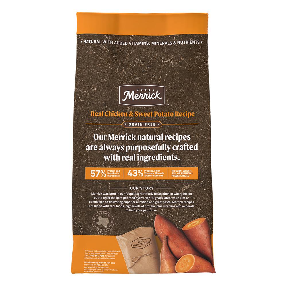 Merrick Grain Free Adult Chicken and Sweet Potato Dog Dry Food