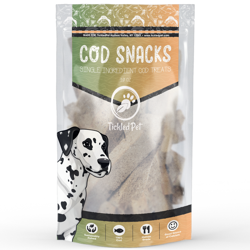 Tickled Pet Icelandic Codfish Dog Snacks (10oz)
