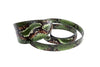 Multi Color Green Snake 3" Wide Style Collar & Leash Set