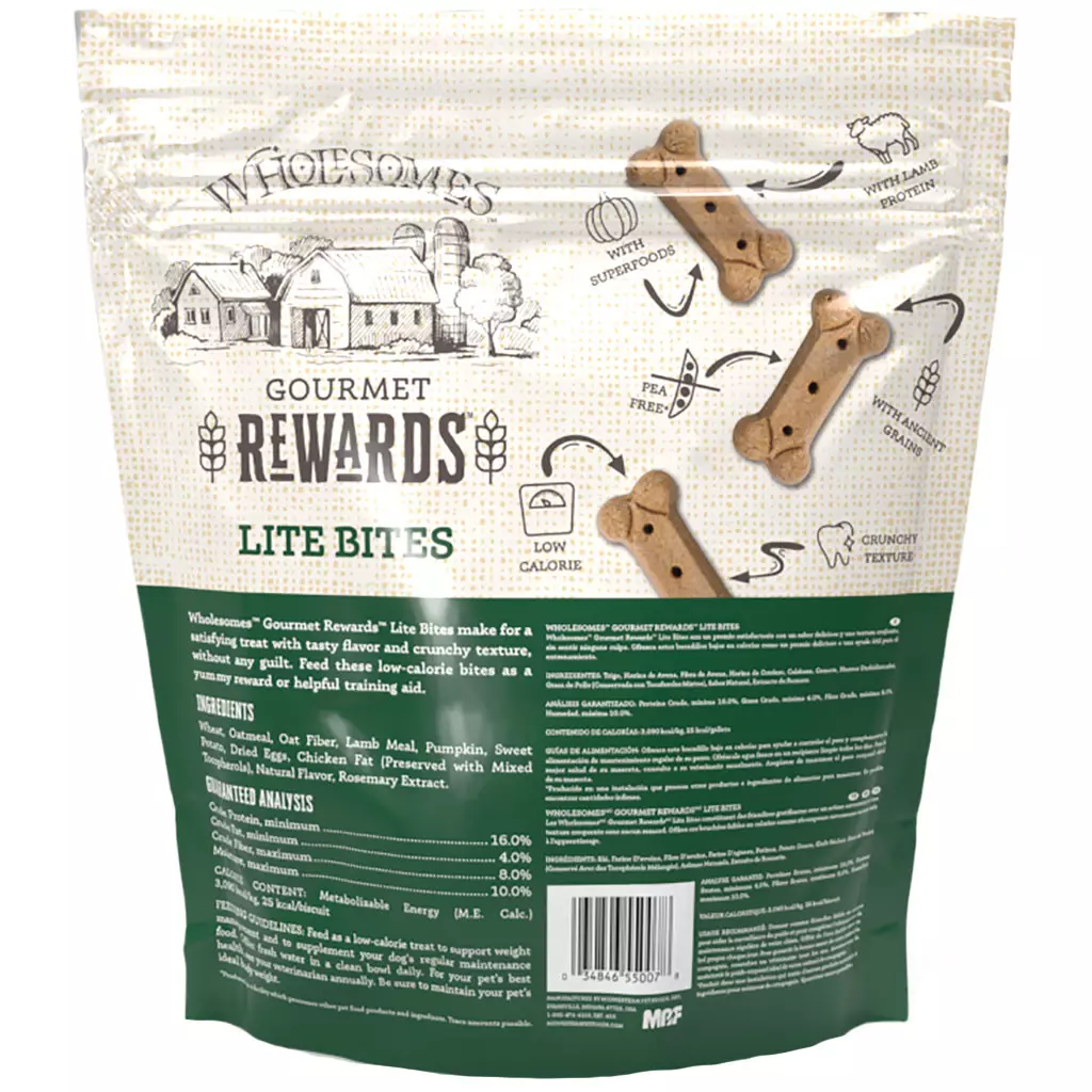 Wholesomes Adult Lite Bites Dog Treats (3lb) - HT Animal Supply