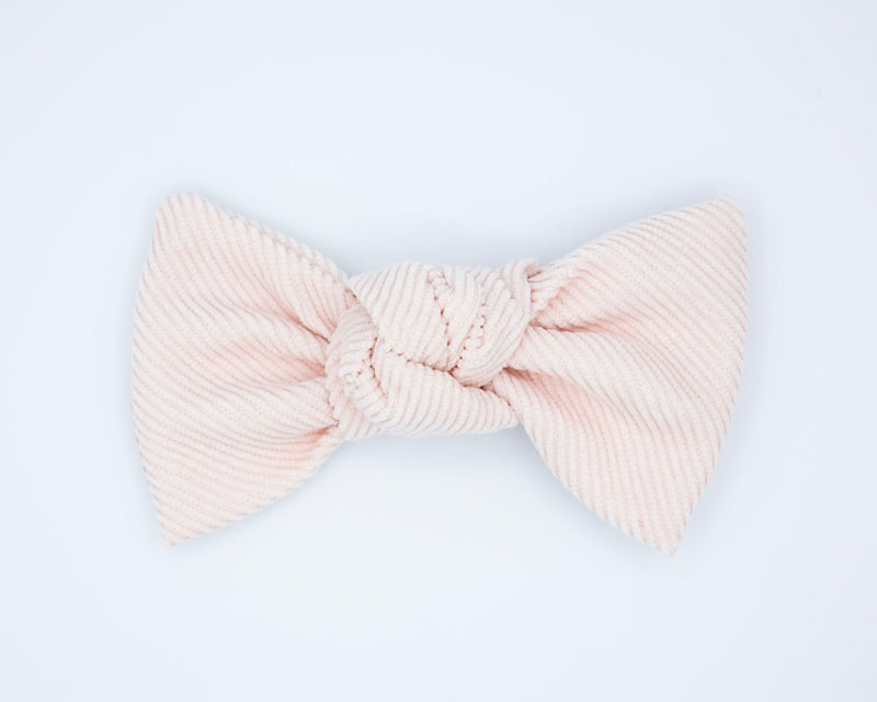 Corduroy Bow: Tender Pink