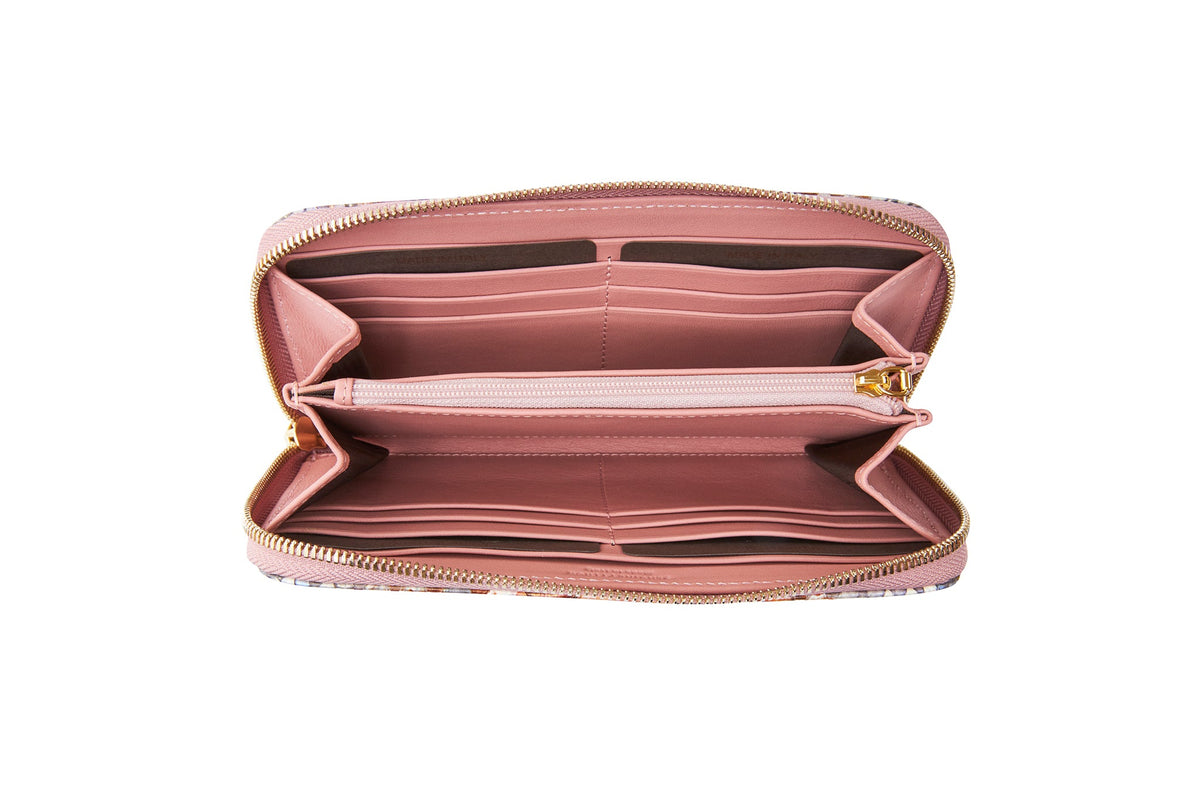 Allysa Payne Iridescent Python Zip Wallet