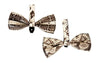 Allysa Payne Black & White Snake Bowtie Set Of 2