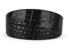 Black Croc 3" Wide Style Collar