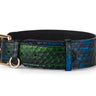 Blue, Green, Black, Yellow Snake Classic Collar