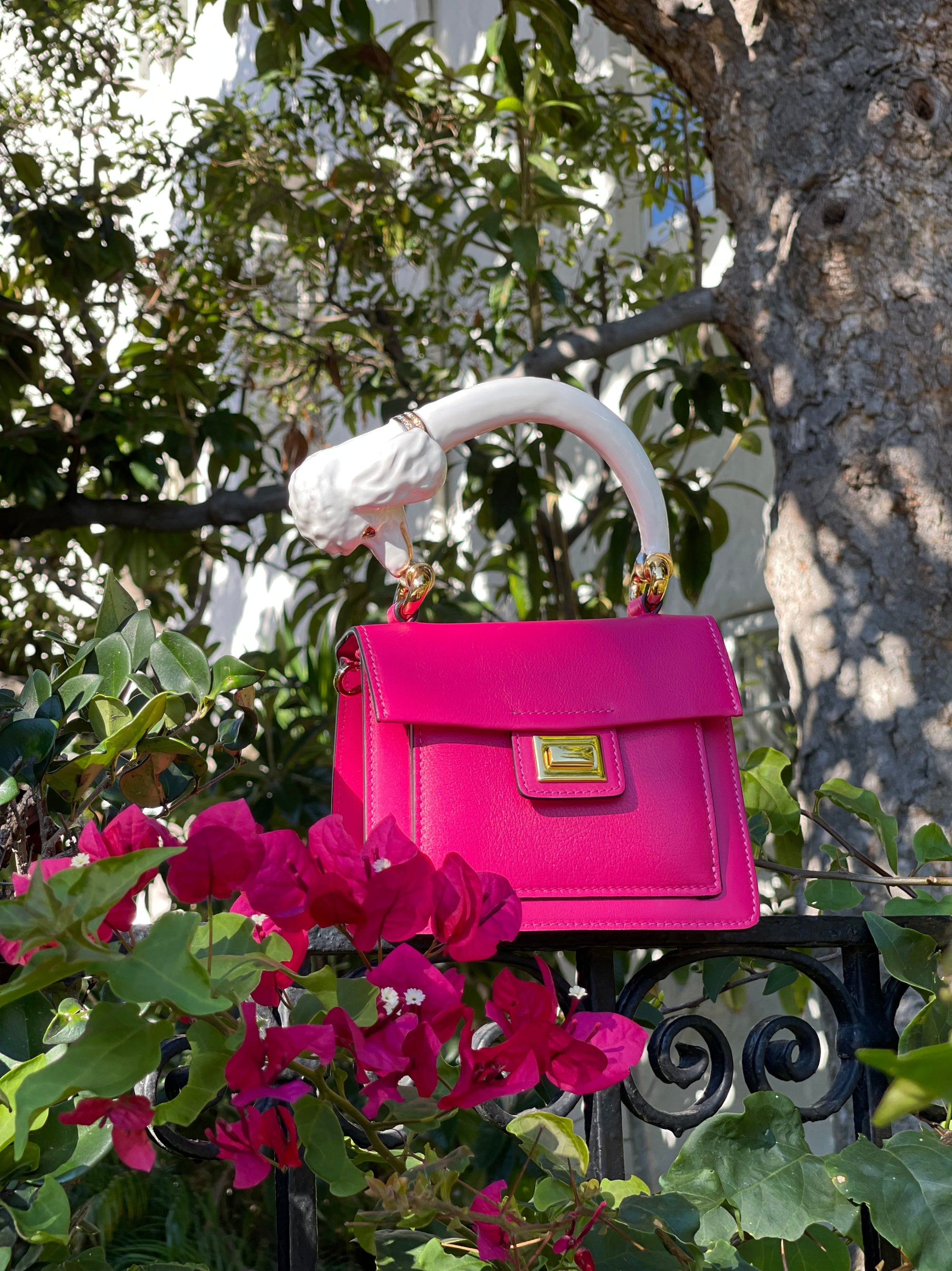 Allysa Payne The Beverly Poodle Handle Handbag