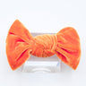 Velvet Knot Bow: Pumpkin Spice