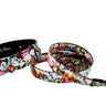 Floral, Scull, Snake Print Italian Leather Classic Collar & Leash Set