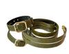 Allysa Payne Luxury Pet Fashion Olive Snakeskin Dog Collar & Leash Set