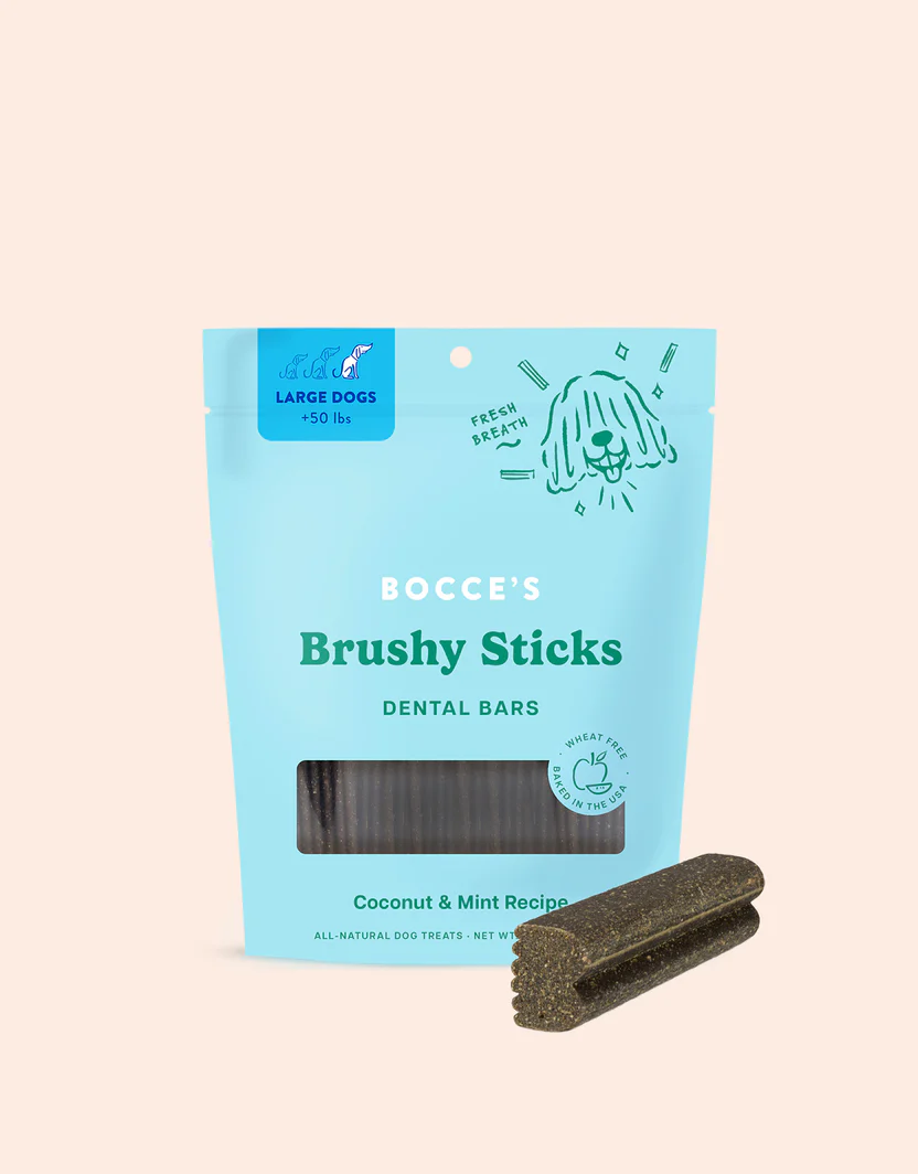 Bocces Brushy Stick for Large Dogs (16oz)