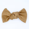 Corduroy Bow: Caramel