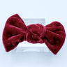 Velvet Knot Bow: Ruby