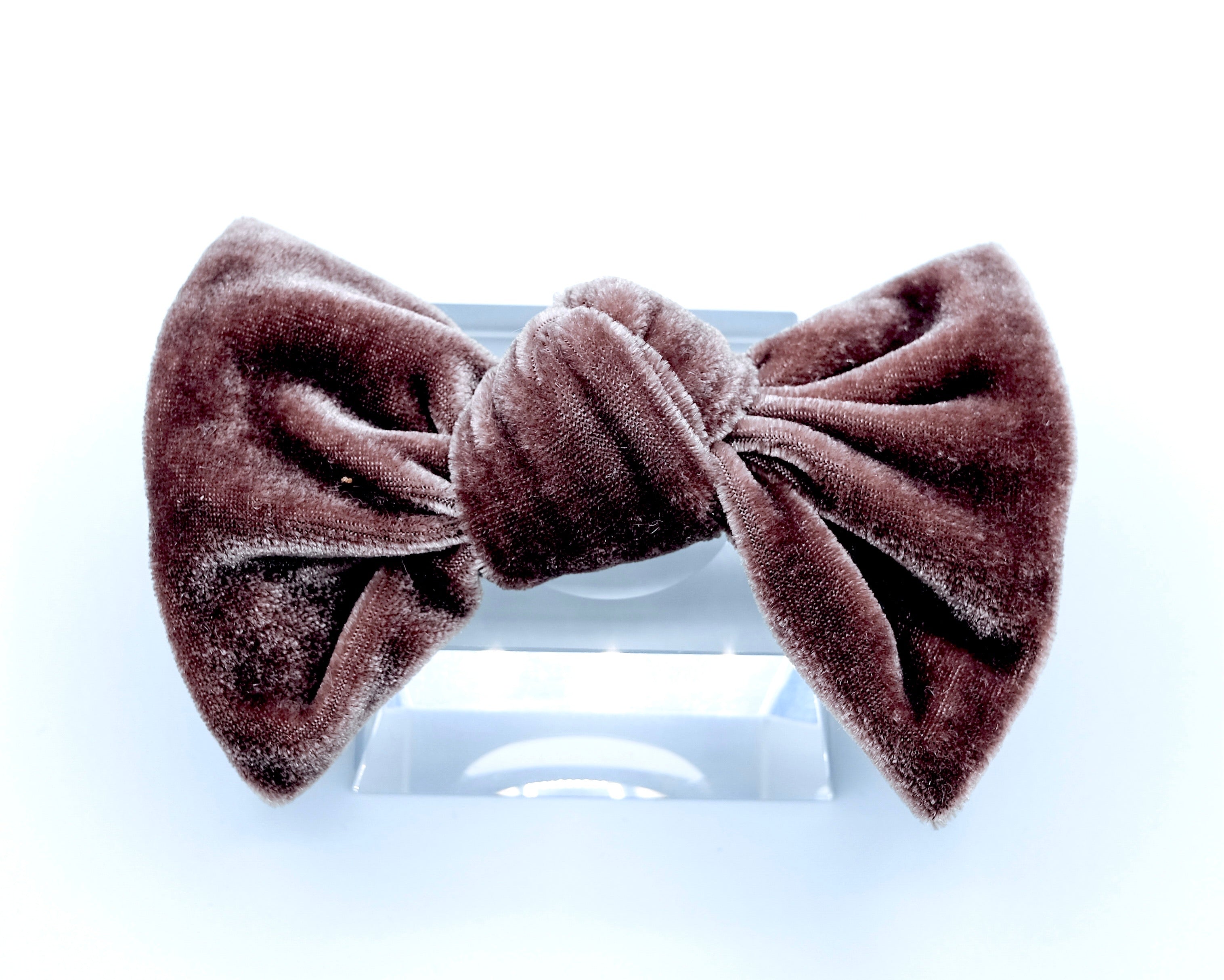 Velvet Knot Bow: Rose Taupe