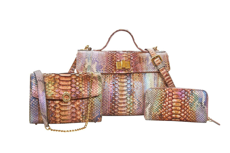 Allysa Payne Iridescent 3 Piece Set Handbag