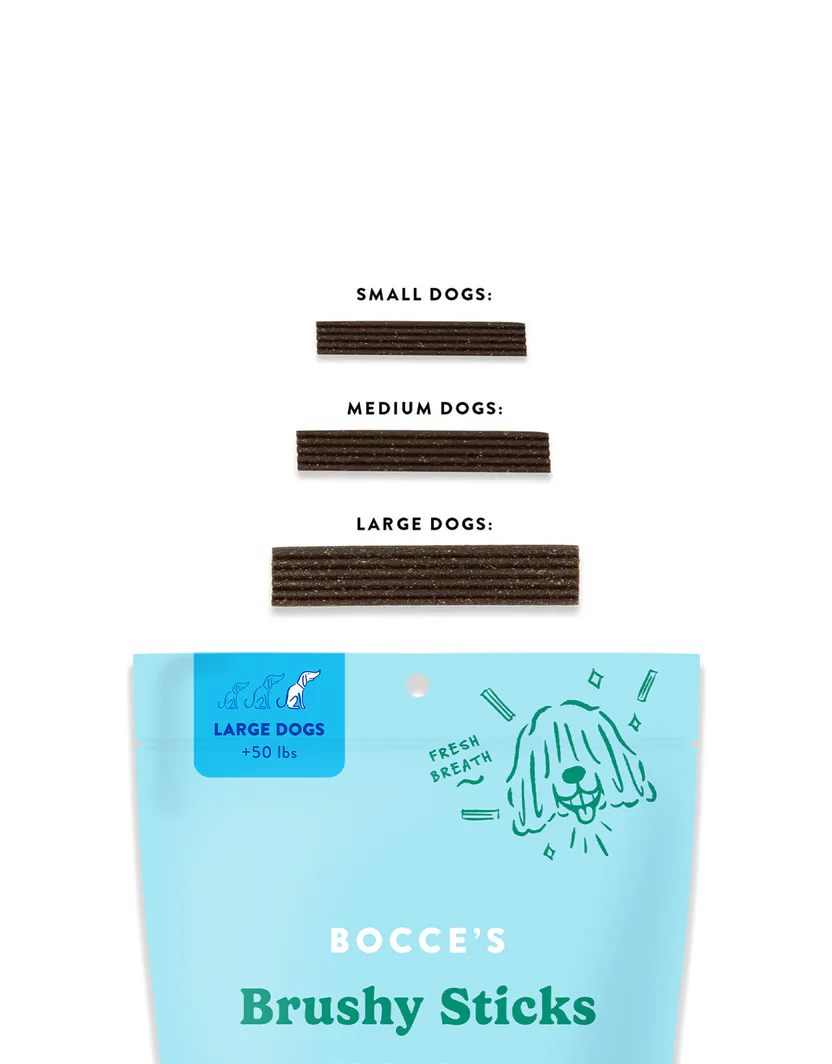 Bocces Brushy Stick for Large Dogs (16oz)