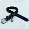 Dog Collar Black Raven Plaited