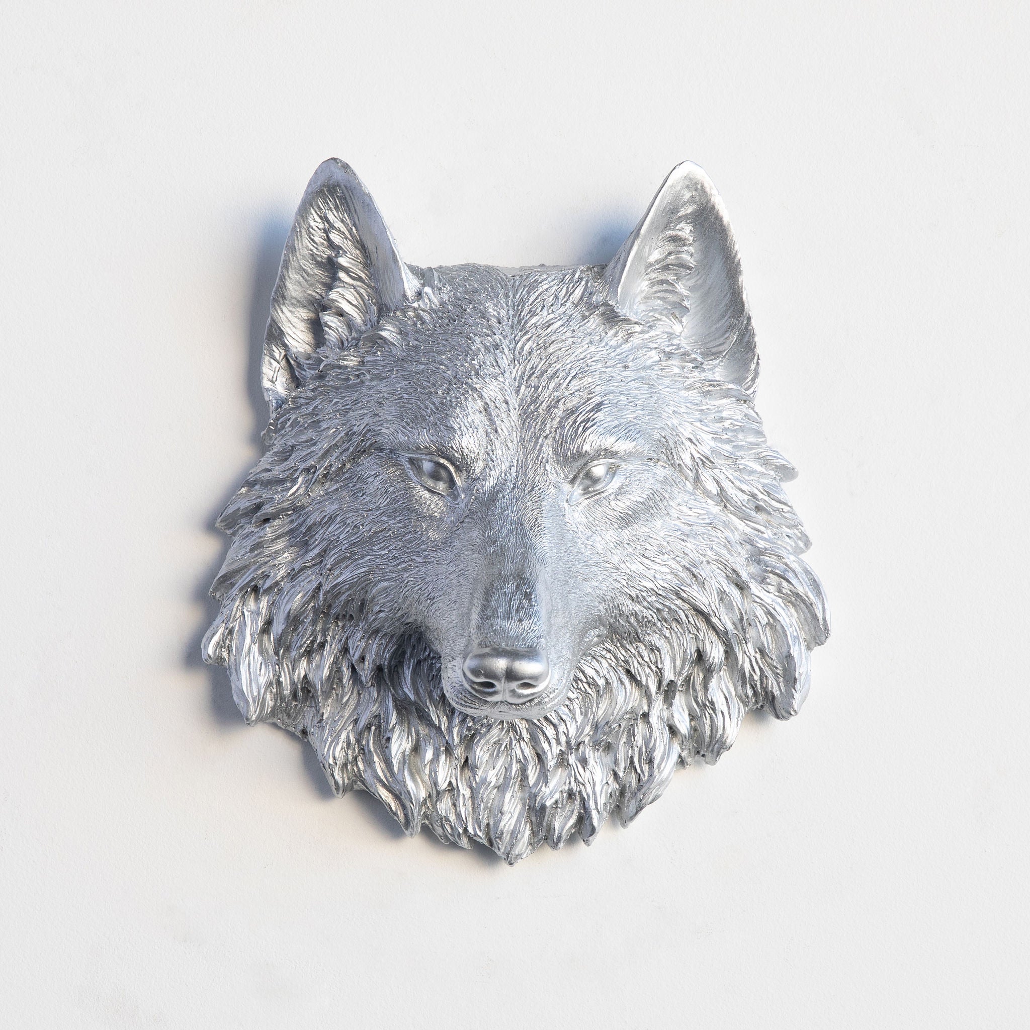 Faux Mini Wolf Head