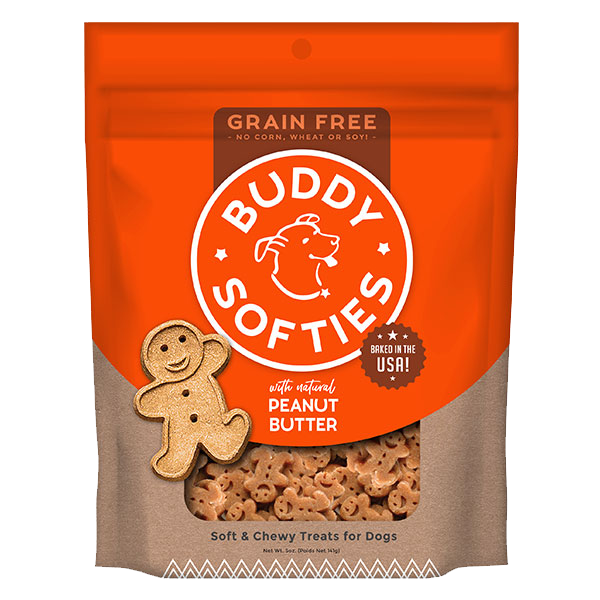 Buddy Softies Grain Free Peanut Butter Dog Treats (5oz)
