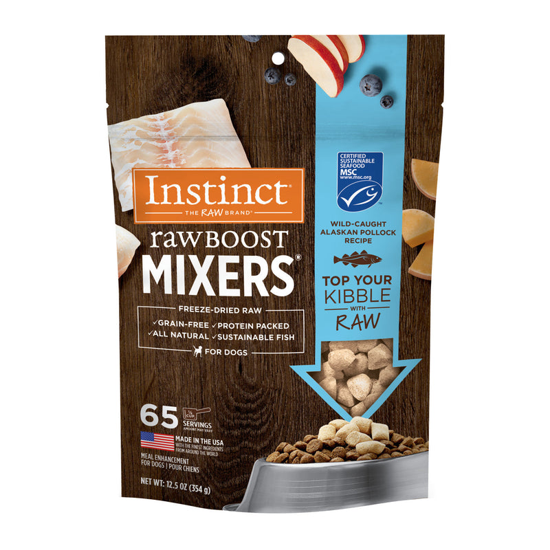 Instinct All Life Stages Raw Boost Freeze Dried Alaskan Pollock Dog Mixers (6oz)