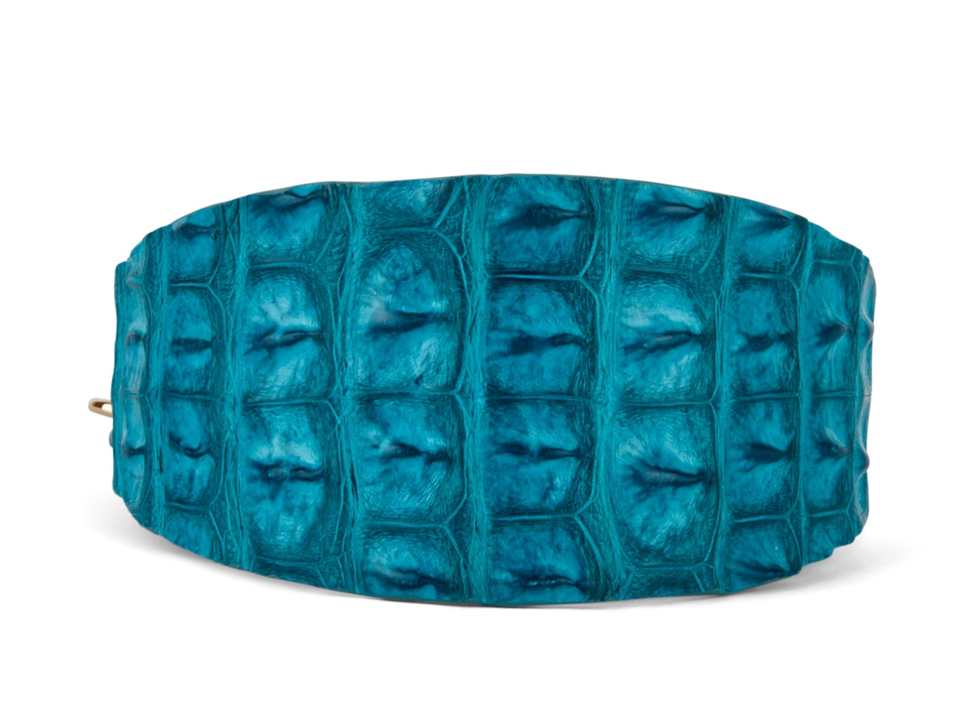 Turquoise Croc 3" Wide Style Collar