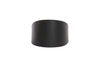 Black Vegan Leather 3" Wide Collar