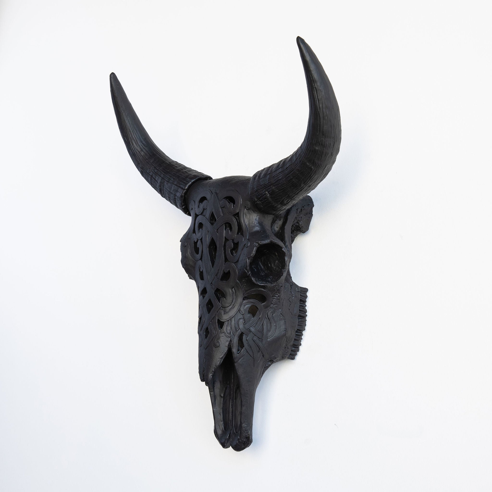 Faux Carved Cow Skull