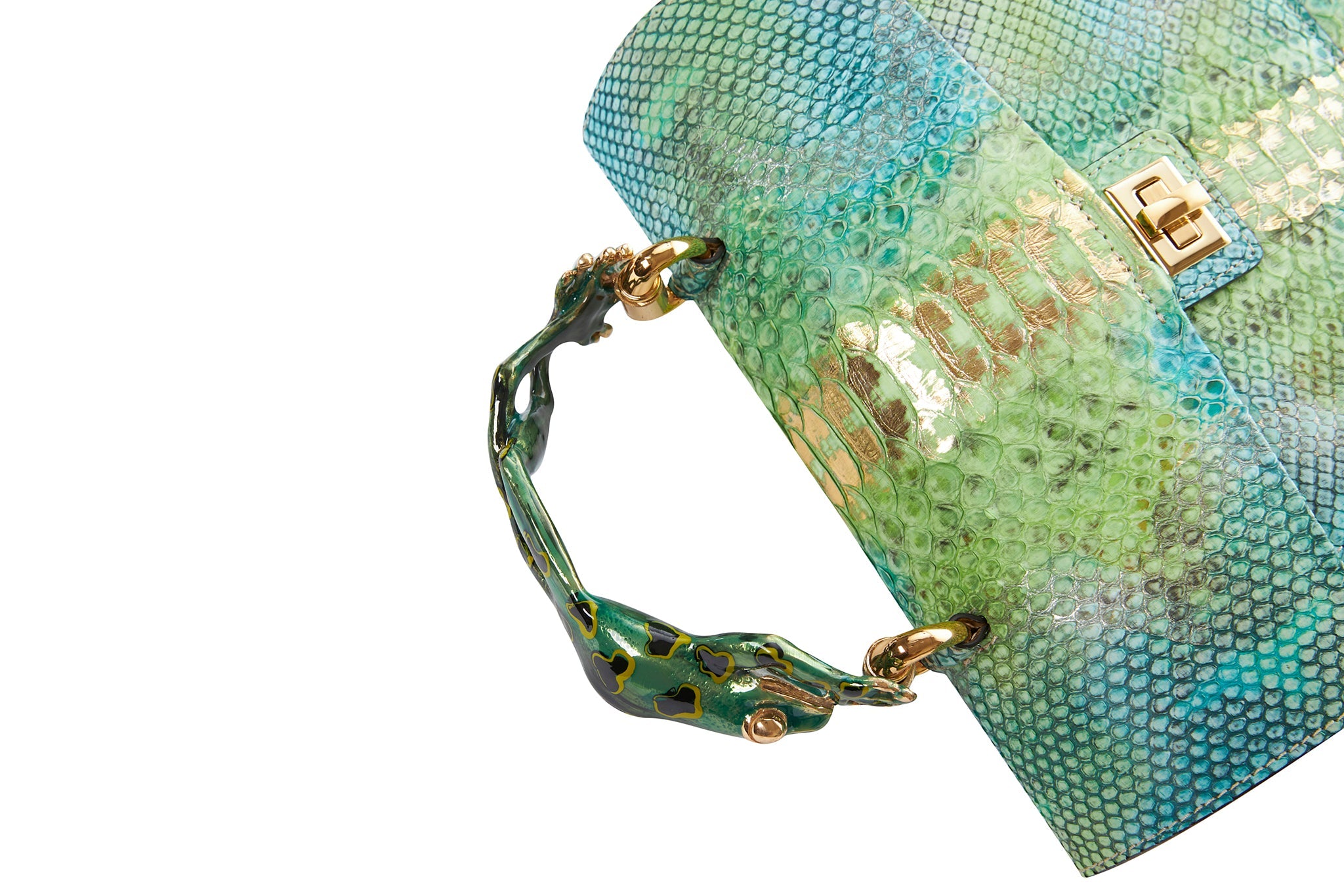 Iridescent Python Zip Wallet